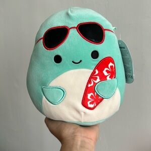 Perry the Dolphin with Surfboard 7” Squishmallow
